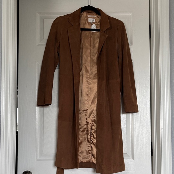 Gant Rugger Jackets & Blazers - Women’s Brown Real Suede Trench Coat